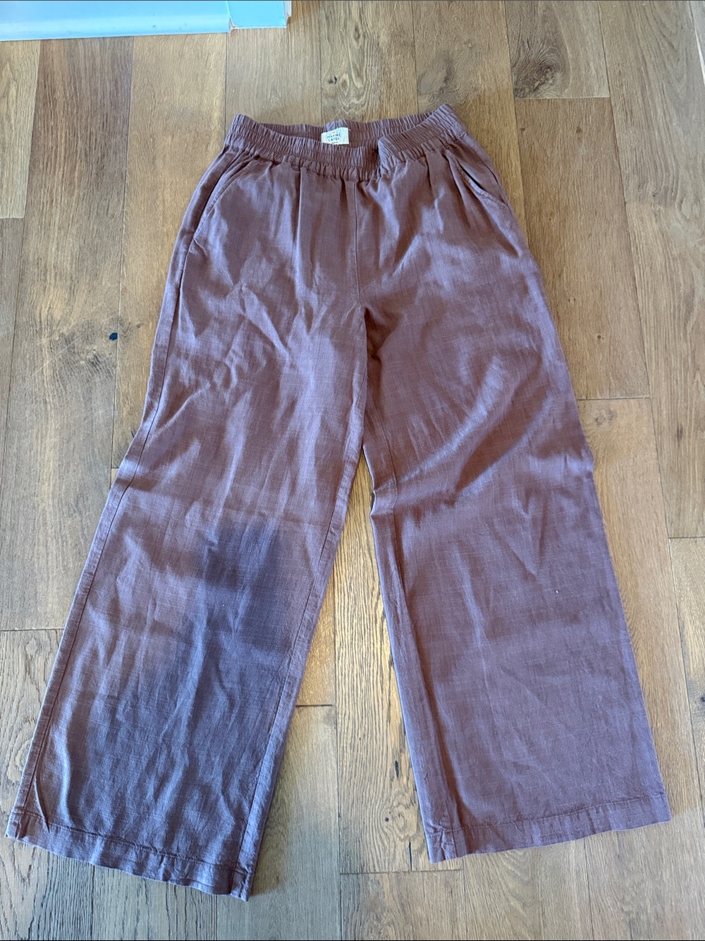 Marine Layer Allison Wide Leg Trouser in Tencel - M